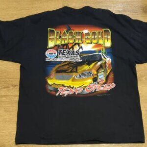NASCAR Black Gold Texas Speedway Style Shirt men's size 2XL